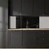 Marmer - Zwart - Goud - Chic - Marmerlook - Design keuken achterwand 2 middel -sfeer1