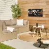 Schedels - Kunst - Donker - Rood tuinposter los doek klein -sfeer4