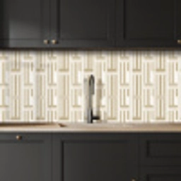 Modern - Geometrisch - Beige keuken achterwand 2 middel 871 -sfeer1
