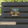 Kerstsfeer - Stadsplein - Kleurrijk tuinposter los doek klein -sfeer3