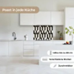 Bogen - Tegels - Marmer - Zwart - Wit keuken achterwand 2 middel 865 -sfeer4_DE