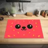 Kat - Aardbei - Cartoon Inductie beschermer vinyl 3mm klein -sfeer5