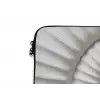 Schelp - Spiraal - Wit laptophoes neopreen klein -detail