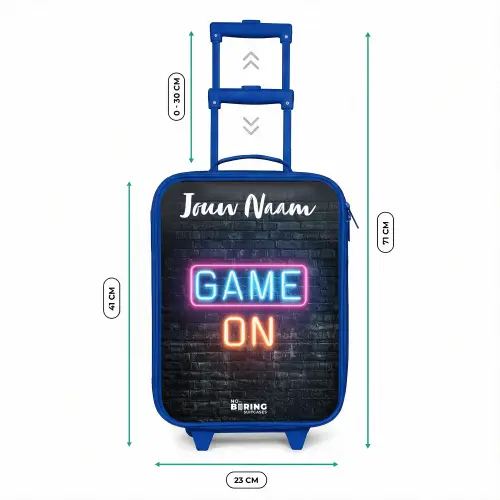 Game - Neon - Muur Kinderkoffer - Blauw klein -productfoto_formaten