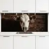 Kalf - Oormerk - Houten stal keuken achterwand 2 middel -3d