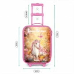 Eenhoorn - Vlinder - Roze - Manen Kinderkoffer - Roze klein -productfoto_formaten