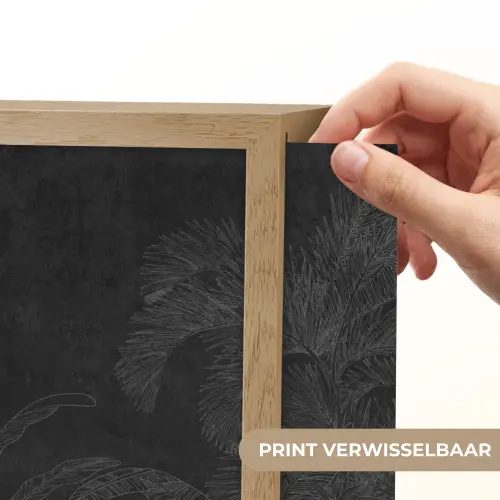 Beton - Patroon - Zwart Light Box met batterij (Wandlamp) middel -USP_websiteprintNL