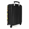 Retro disco platen patroon kleurrijk NBS - Handbagage koffer - Volwassenen Unisex middel -achterkant