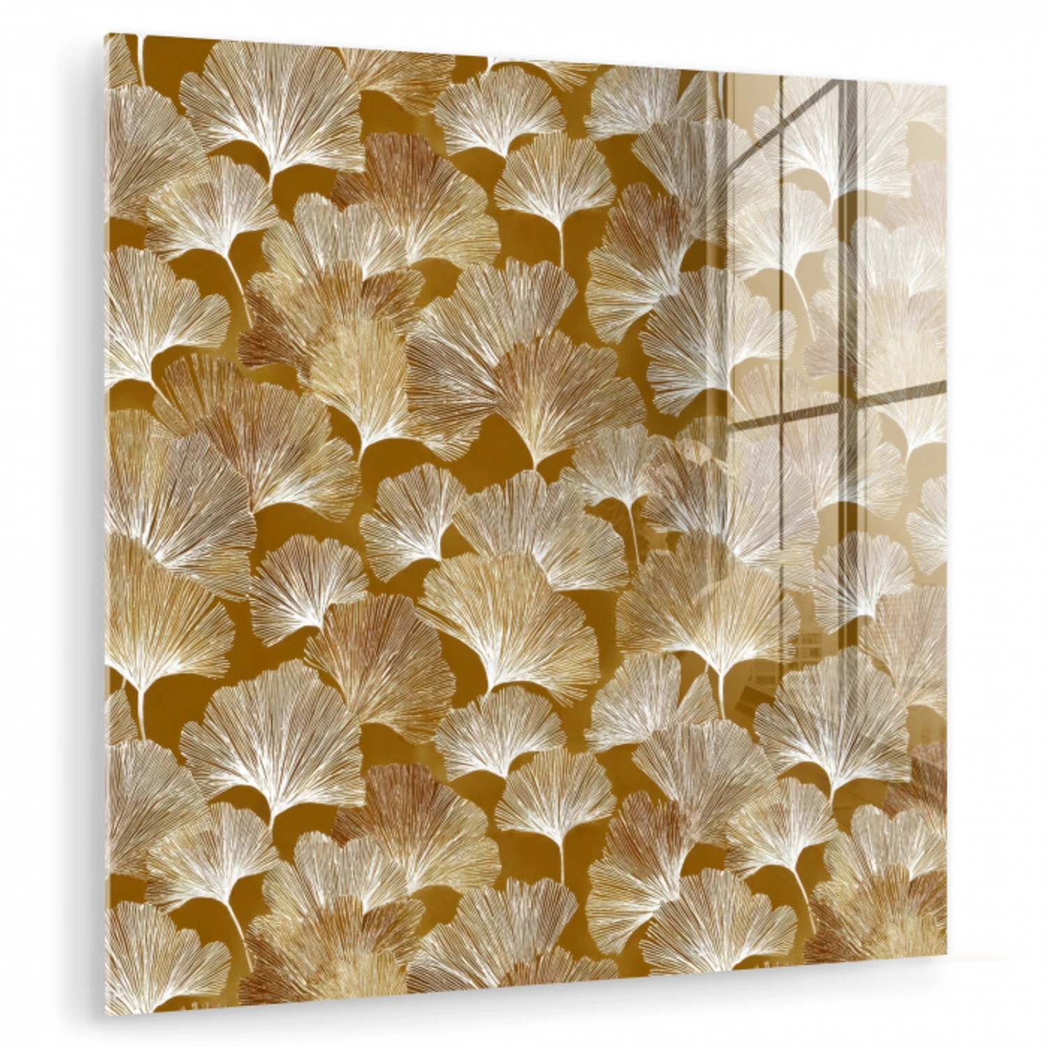 Ginkgo - Bladeren - Goud plexiglas 5mm klein 11 -zzzproduct_nieuw