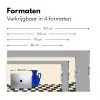 Vaas - Blauw - Geblokt - Modern Muismat XXL klein -sfeer5