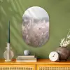 Graspluimen - Wind - Beige - Mistig Wandcirkel Ovaal Forex klein -sfeer2