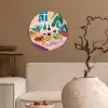 Tafel - Wijn - Fruit Wandcirkel plexiglas klein -sfeer1
