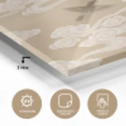 Vogels - Vliegen - Beige plexiglas 5mm klein -wsfeer2_DE