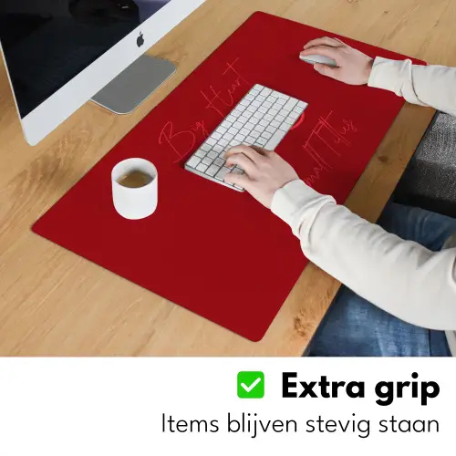big heart small titties - Hart - Rood Muismat XXL klein -sfeer3