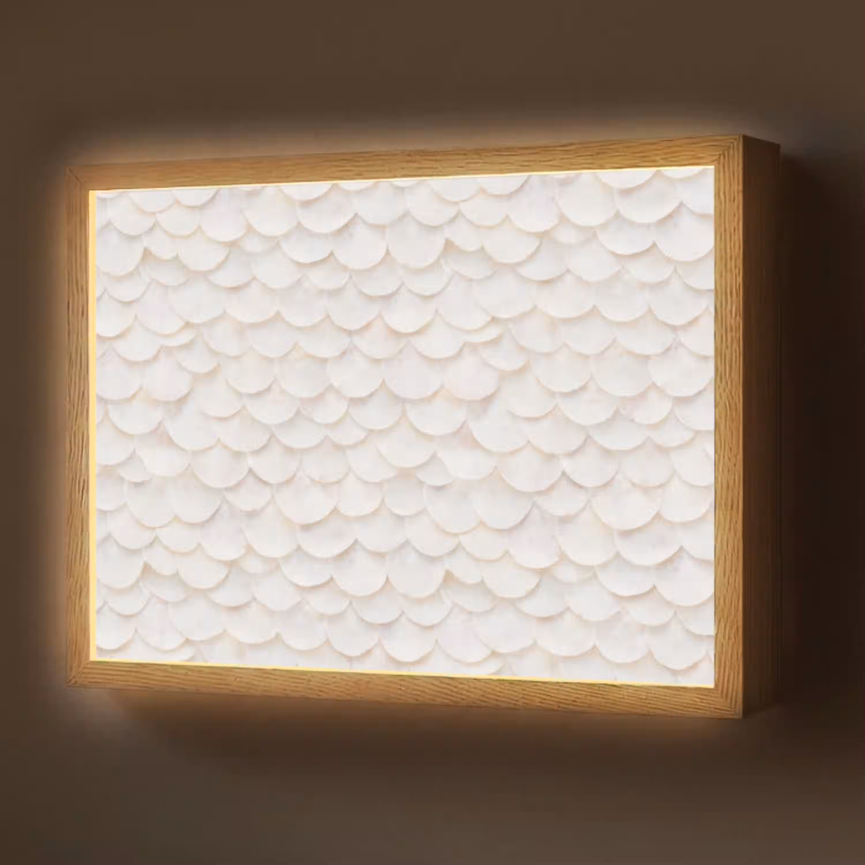 Schubben - Wit - Elegant Light Box met batterij (Wandlamp) middel 907 -z3d_website