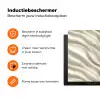 Diagonaal - Golven - Crème Inductie beschermer vinyl 3mm klein 276 -zzzzzzz-td-ups