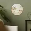 Takken - Bloemen - Vogeltjes - Roze Akoestische PET Vilt - Rond klein -sfeer2