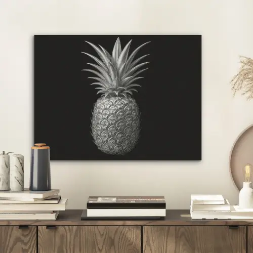 Ananas - Gedetailleerd - Bladeren PET vilt klein -sfeer1
