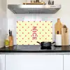 Nice - Stippen - Roze - Geel Inductie beschemer met haakjes klein -sfeer2