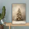 Kerst - kerstboom - Sneeuw - Art canvas 2cm klein -sfeer4