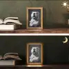 Buldog - Hond - Glas Light Box met kabel (Tafellamp) klein -sfeer3