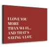 Rood - Quote - Liefde Textielframe zwart klein -3d