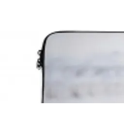 Paard - Kop - Winter - Dieren - Wit laptophoes neopreen klein -detail