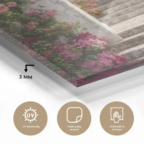 Doorkijk - Rozen - Vintage - Poort plexiglas 5mm klein -sfeer2