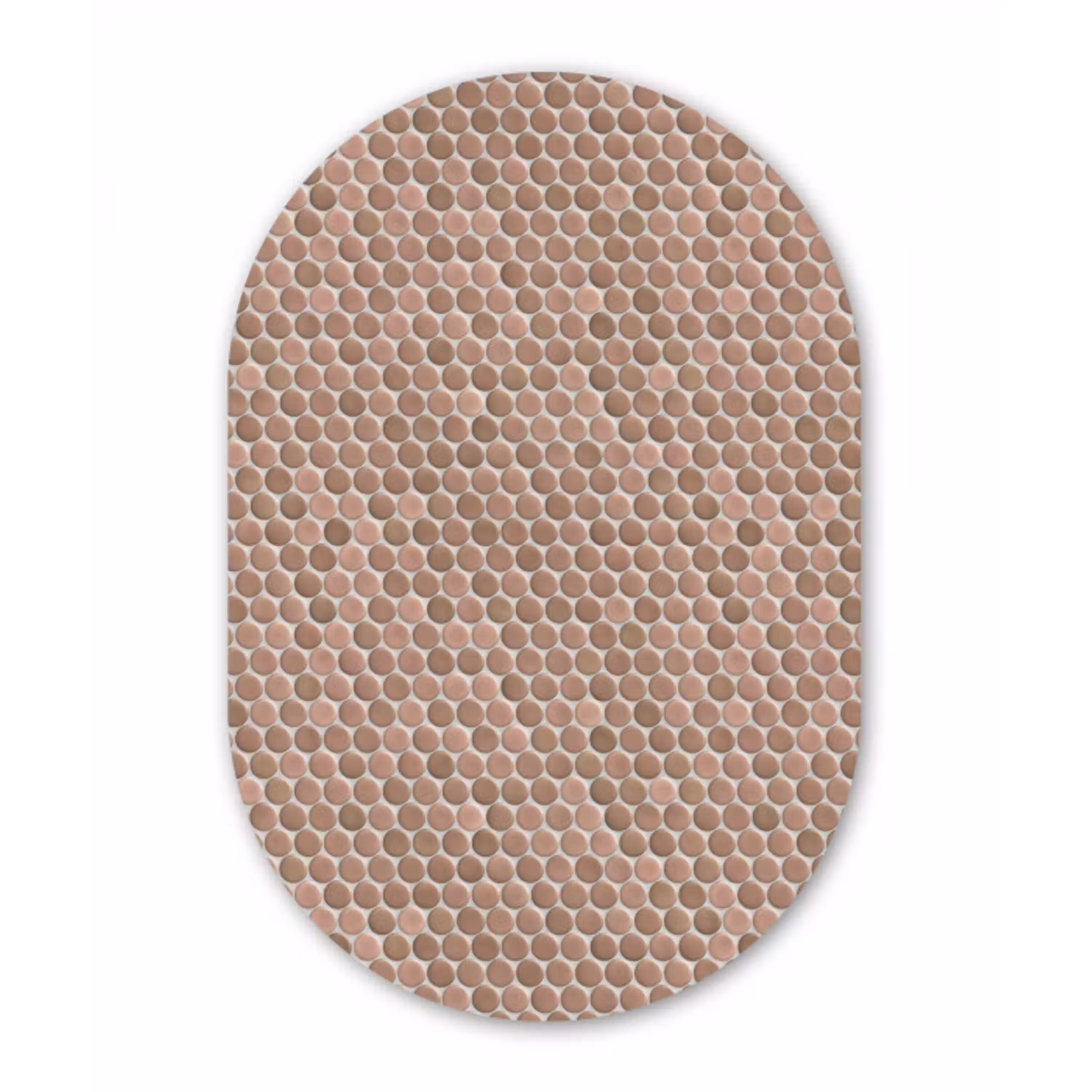 Penny - Mozaïek - Oudroze - Terracotta Wandcirkel Ovaal Aluminium middel 839 -3d