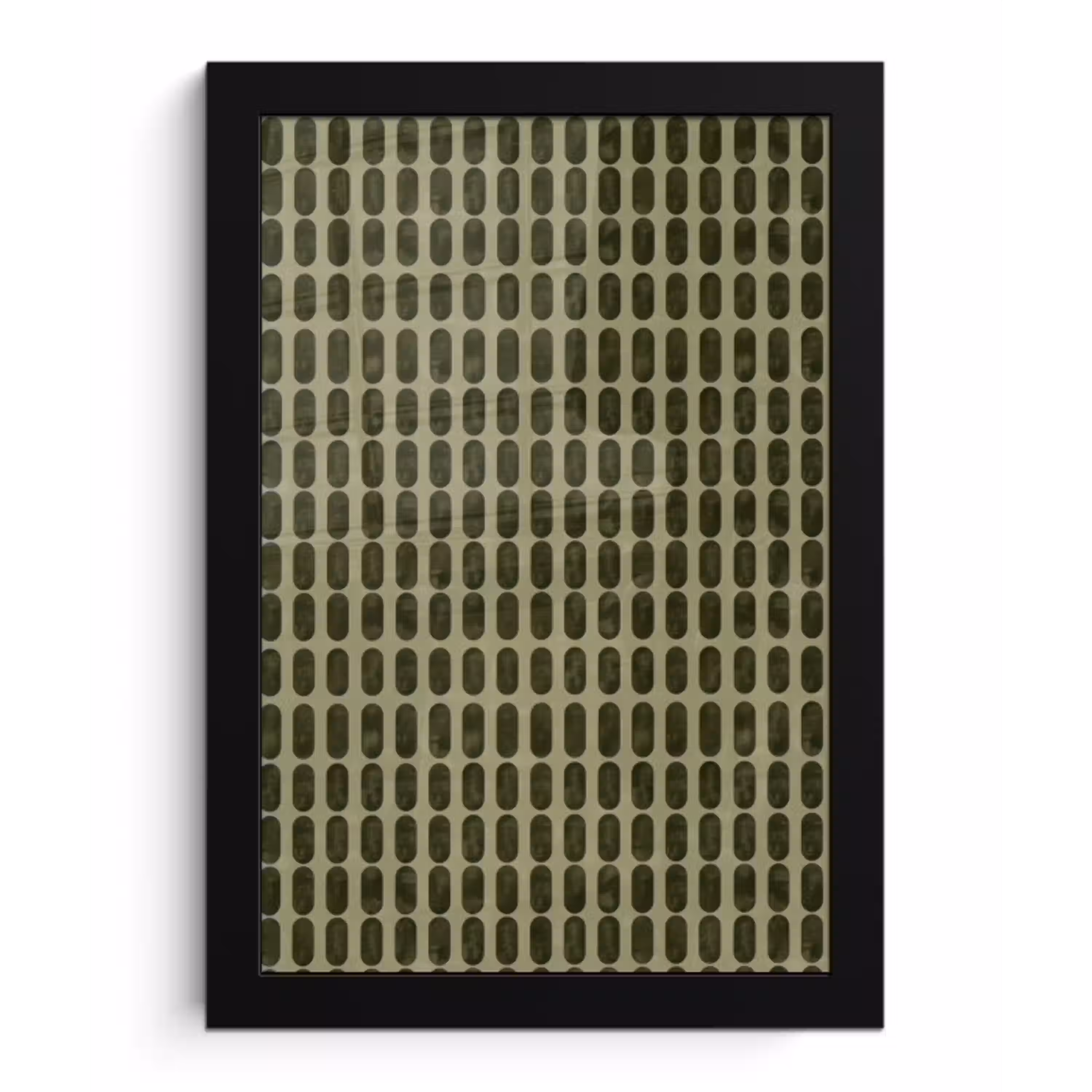 Ritmisch - Effect - Groen fotolijst zwart zonder passe partout klein 224 -3d