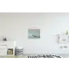 Bloesems - Minimalistisch - Wateroppervlak - Boot textielposter latten blank klein -kinderkamer