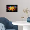 Spaghetti - Graffiti - Verf - Kleurrijk - Eten - Modern poster papier klein -sfeer3