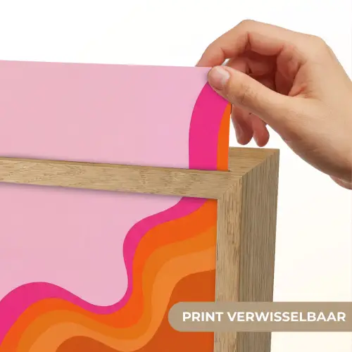 Retro - Waves - Kleurrijk Light Box met kabel (Kinderlampje) klein -USP_websiteprintNL