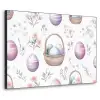 Bloemen - Paaseieren - Patroon Textielframe zwart klein -3d
