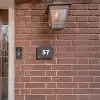 Grijs - Traditioneel Naambord Rechthoek middel -sfeer7-rechthoek-S