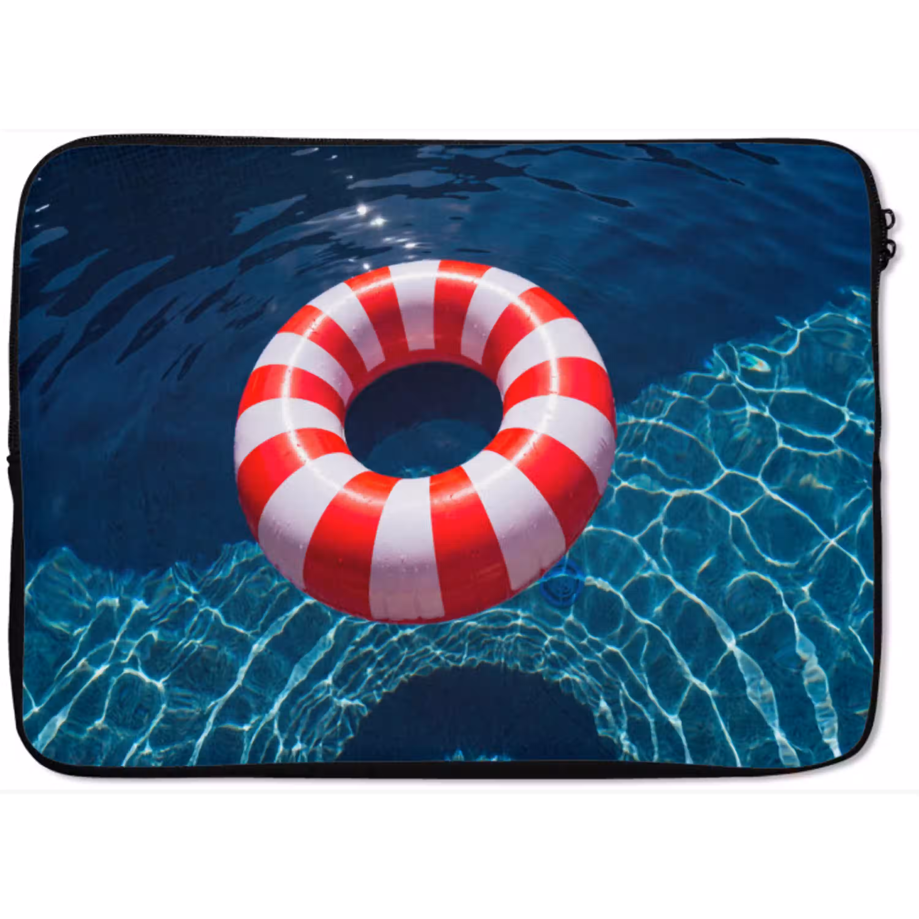 Recreatie - Water - Zomer - Rood - Wit laptophoes neopreen klein -zkaufland3dotto
