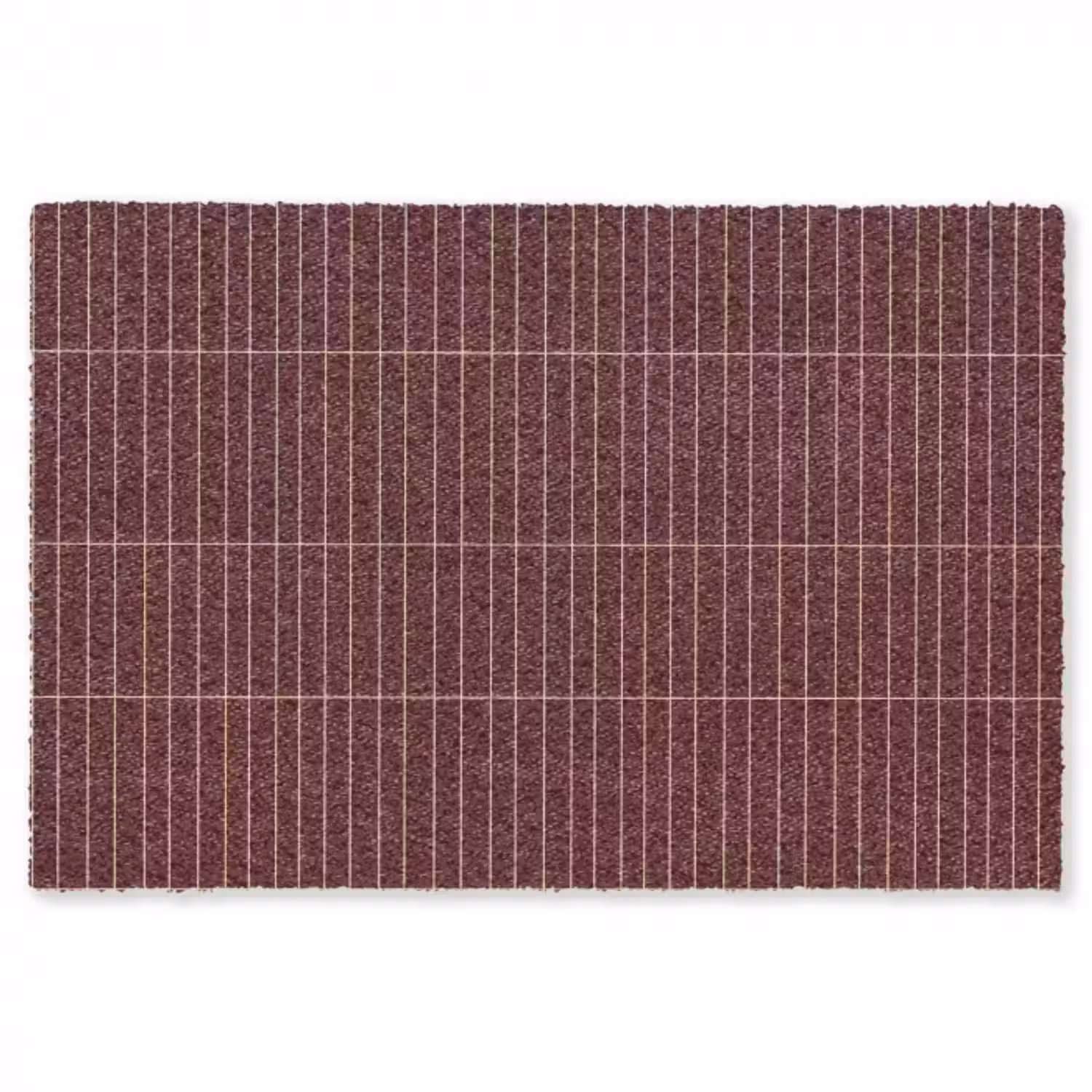 Teppich - Linien - Muster - Bordeaux