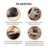 Olifant - Zwart - Wit - Rook Inductie beschermer vinyl 3mm klein -zzzzzzz-td-werking