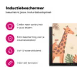 Dieren - Tropisch - Safari - Kleurrijk Inductie beschermer vinyl 3mm klein -wsfeer2_website