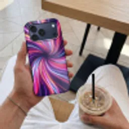 Abstract - Swirl - Futuristic - Neon Toughcase MagSafe Apple iPhone 17 Pro Max klein -Sfeer1M