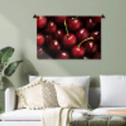 Rood - Fruit - Kersen Wandkleed katoen klein -sfeer7