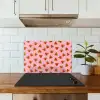 Roze - Watermeloen - Geel - Stippen keuken achterwand spatscherm klein 900 -sfeer2