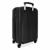 Lederen look zwart NBS - Handbagage koffer - Volwassenen Unisex middel -achterkant