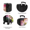 Roze regenboogkatje NBS - Handbagage koffer - Kinderen Unisex middel zzzzzzzbolletjes_FR