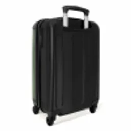 Minimal - Grijsgroen met zwarte streep NBS - Handbagage koffer - Unisex middel -achterkant