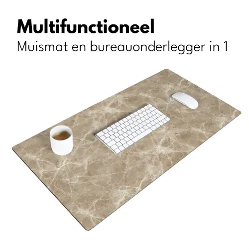 Bruin - Kristaladers - Marmer Muismat XXL klein 681 -sfeer4