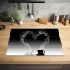 Harmonie in Zwart en Wit Inductie beschermer vinyl 3mm klein -sfeer5