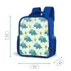 Triceratop - Blauw - Stippen - Boompjes Kinderrugzak - Blauw middel -productfoto_formaten