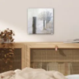 Hek - Sneeuw - Mist - Platteland - Nostalgisch plexiglas 5mm klein -sfeer4
