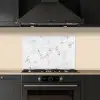 Marmer - Luxe - Wit - Grijs - Marmerlook keuken achterwand spatscherm klein -sfeer1